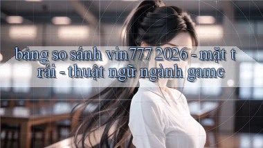 bảng so sánh vin777 2026   mặt trái   thuật ngữ ngành game