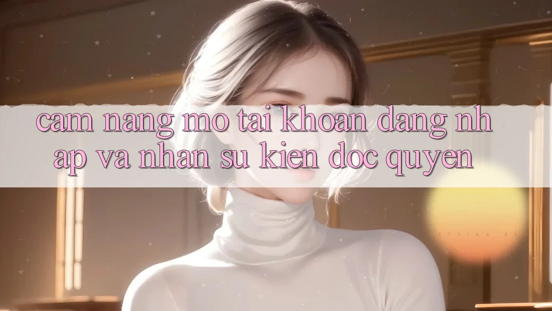 Cẩm Nang Mở tài khoản, Đăng Nhập Và Nhận Sự kiện Độc Quyền