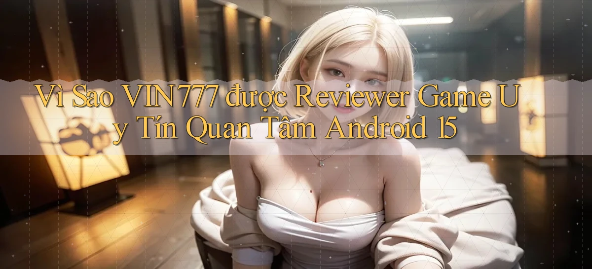 Vì sao vin777 được reviewer game uy tín quan tâm Android 15