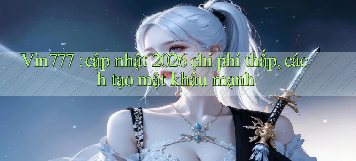 Vin777 cập nhật 2026 chi phí thấp, cách tạo mật khẩu mạnh